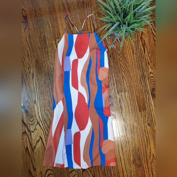 Hosjberg Greta Adele Slip Dress New Anthropologie Retro Mod 70's Pucci S… - Picture 9 of 15